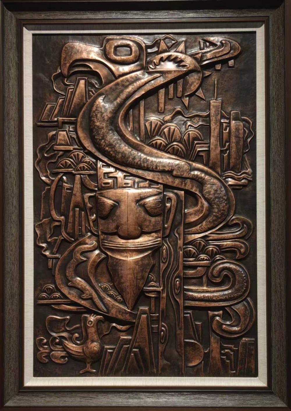 品作品尺寸:35cm×15cm作品名称:《呼呼兔几》作者:江叶军作品种类